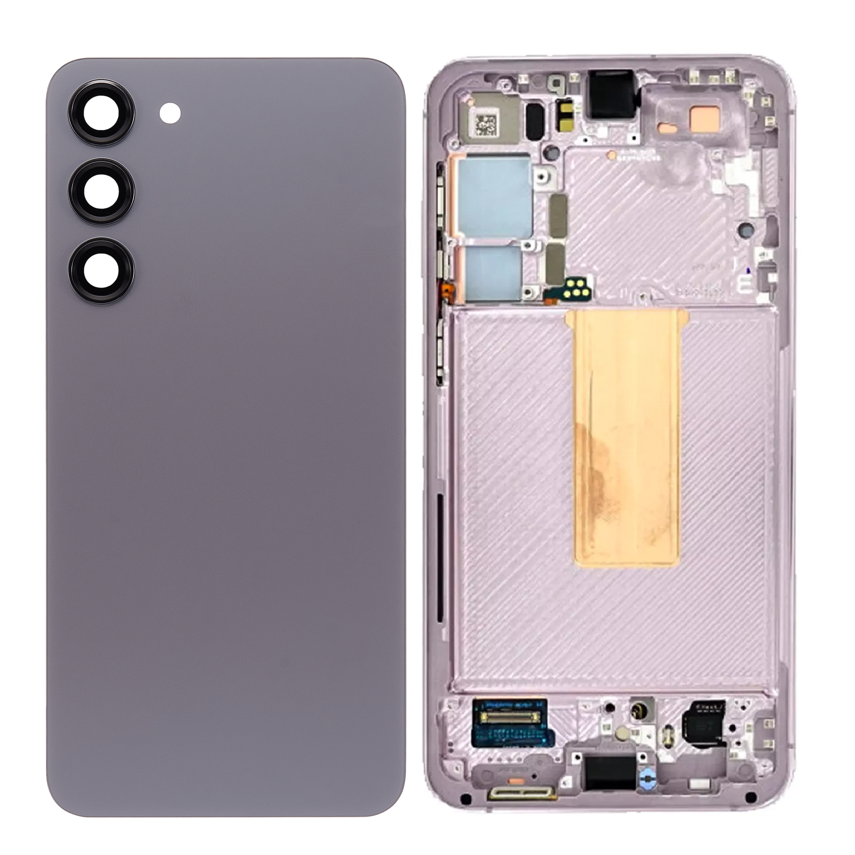 Housing Body for Samsung Galaxy S23 Plus Graphite Back Glass Panel LCD Frame - EGFix