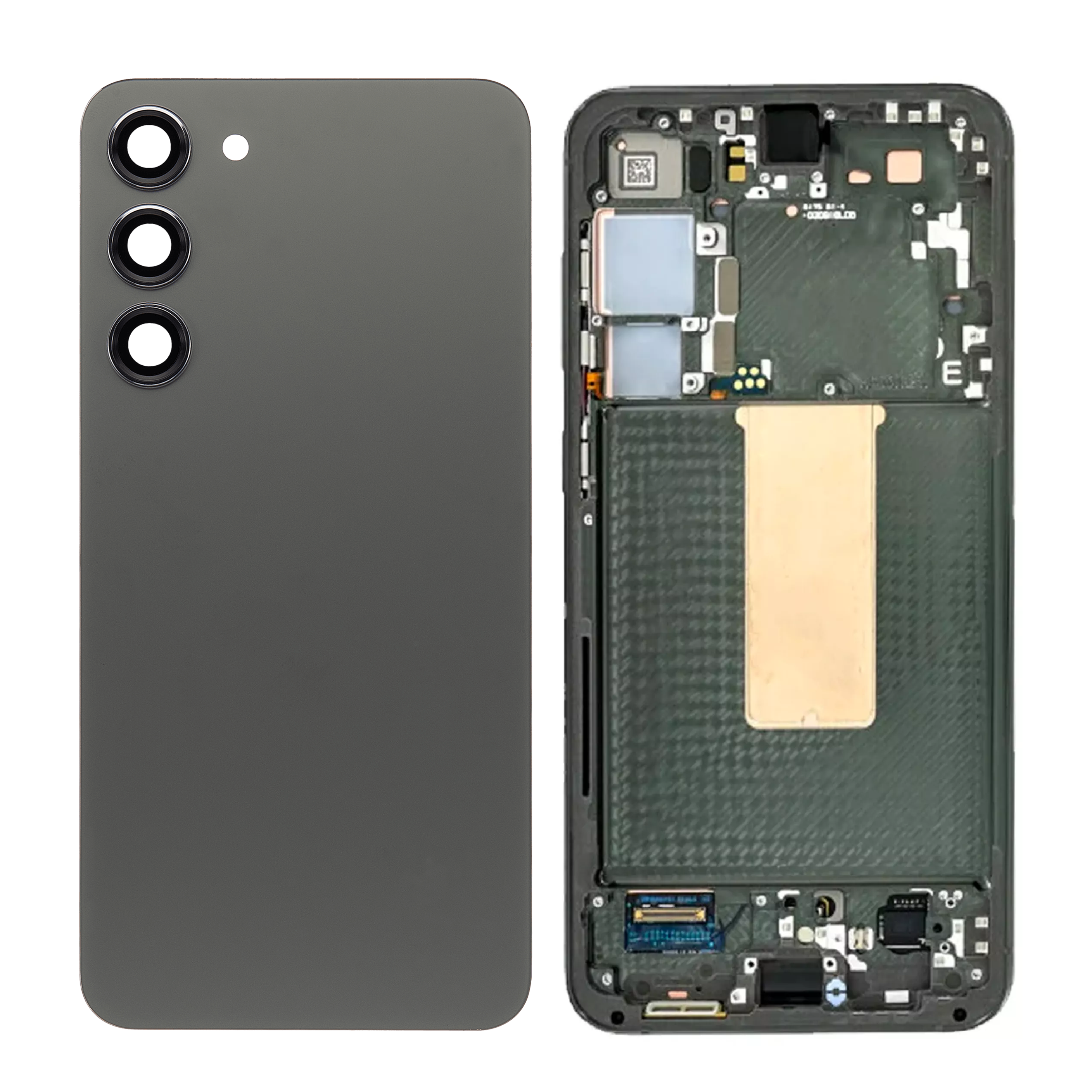 Housing Body for Samsung Galaxy S23 Plus Green Back Glass Panel LCD Frame - EGFix