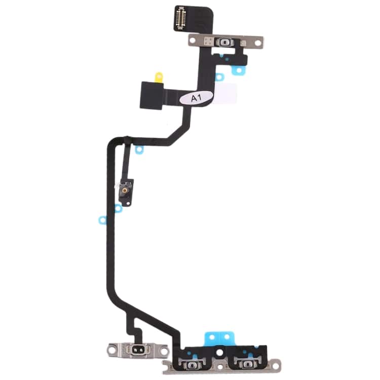 Internal Power On Off Volume Button Flex for Apple iPhone XR with Flashlight - EGFix