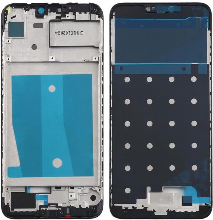 LCD Display Chrome Bezel Middle Frame for Honor 8C Black