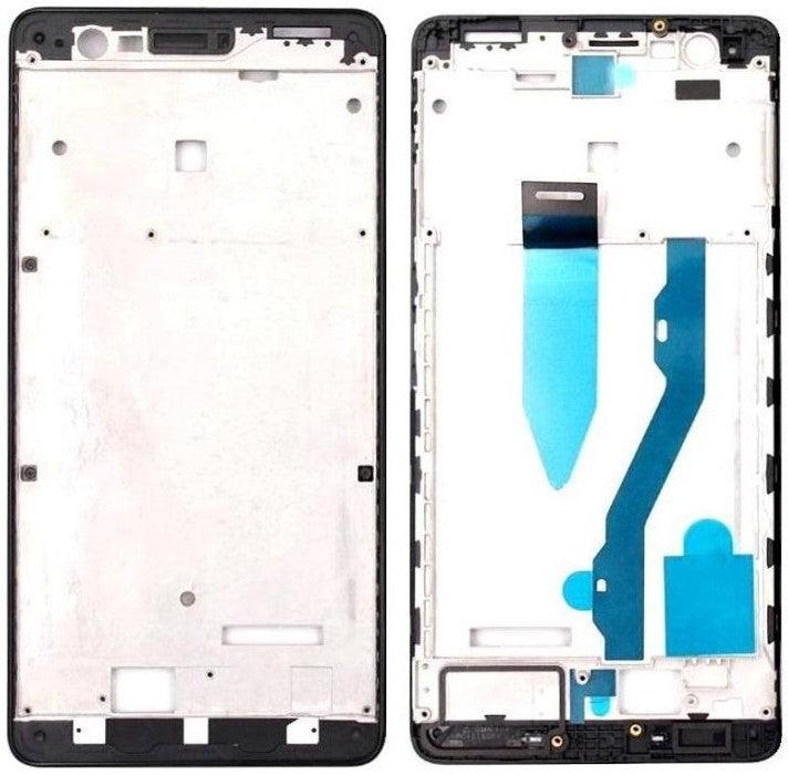 LCD Display Chrome Bezel Middle Frame for Lenovo K5 Note Black - EGFix