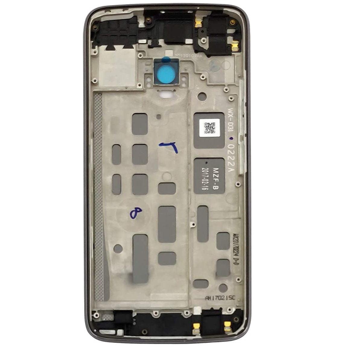 LCD Display Chrome Bezel Middle Frame for Motorola Moto G5 Plus Grey - EGFix