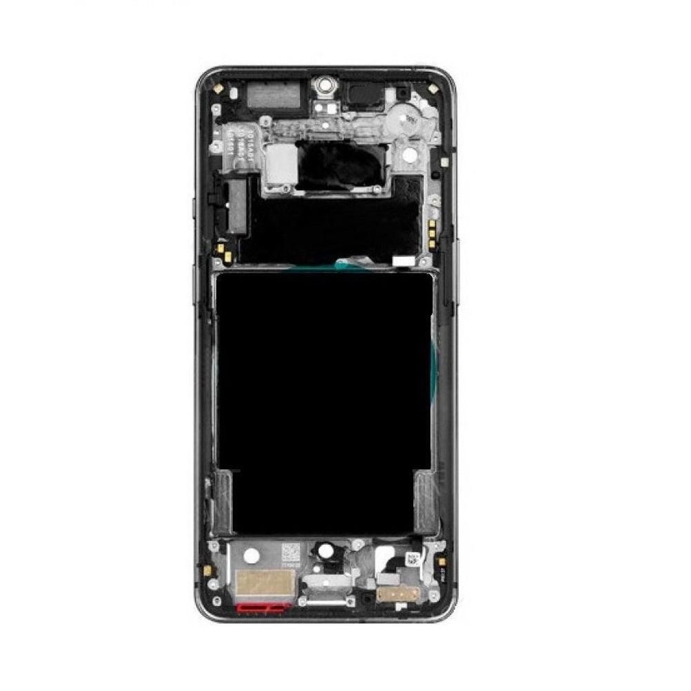LCD Display Chrome Bezel Middle Frame for Oneplus 7T Black