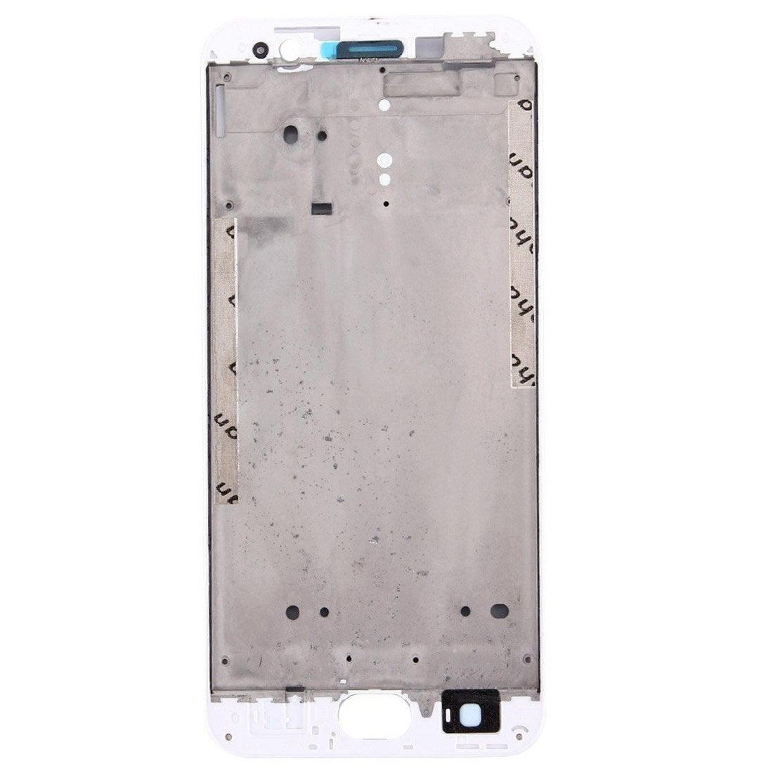 LCD Display Chrome Bezel Middle Frame for Oppo A59 White - EGFix