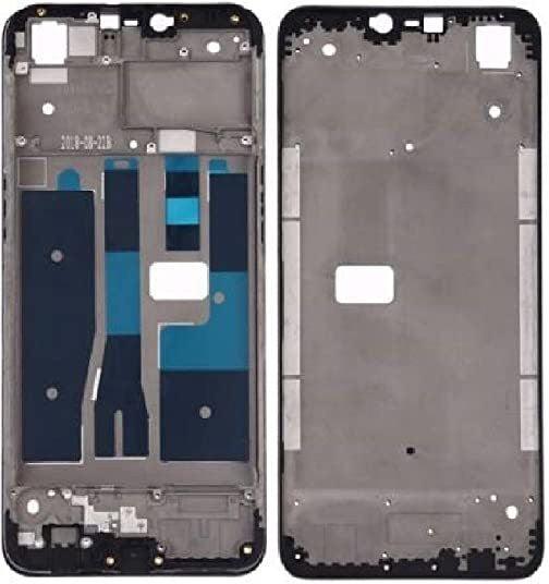 LCD Display Chrome Bezel Middle Frame for Oppo A5S Black - EGFix