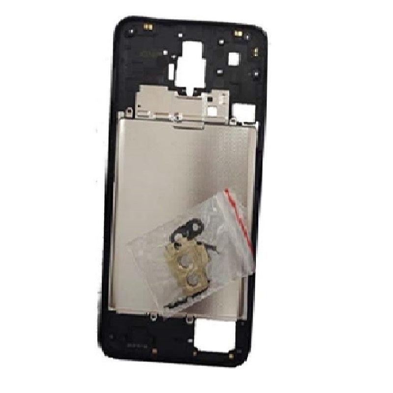 LCD Display Chrome Bezel Middle Frame for Oppo F11 Ring Black - EGFix