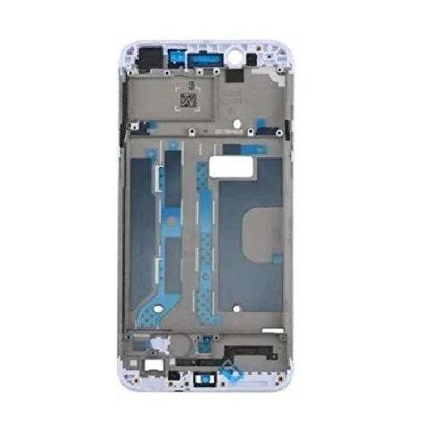 LCD Display Chrome Bezel Middle Frame for Oppo F3 White - EGFix