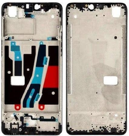 LCD Display Chrome Bezel Middle Frame for Oppo F7 Black - EGFix