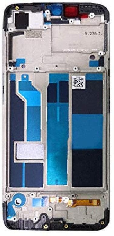 LCD Display Chrome Bezel Middle Frame for Oppo K1 Black - EGFix