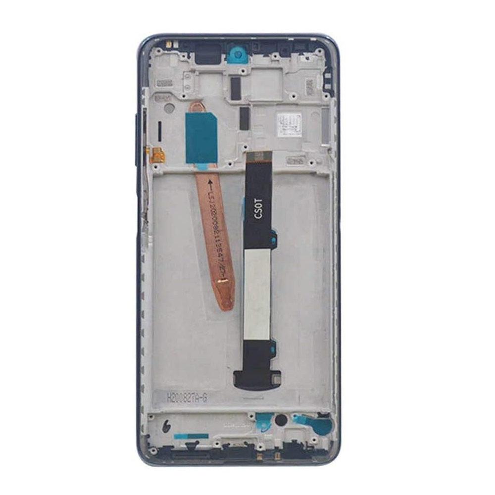 LCD Display Chrome Bezel Middle Frame for Poco X3 Black - EGFix