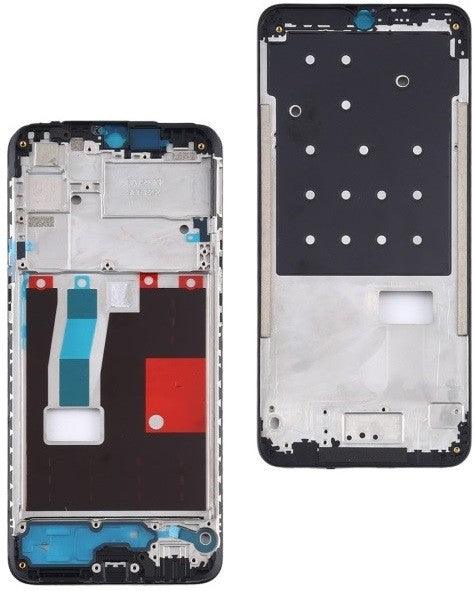 LCD Display Chrome Bezel Middle Frame for Realme 5 Pro Black - EGFix