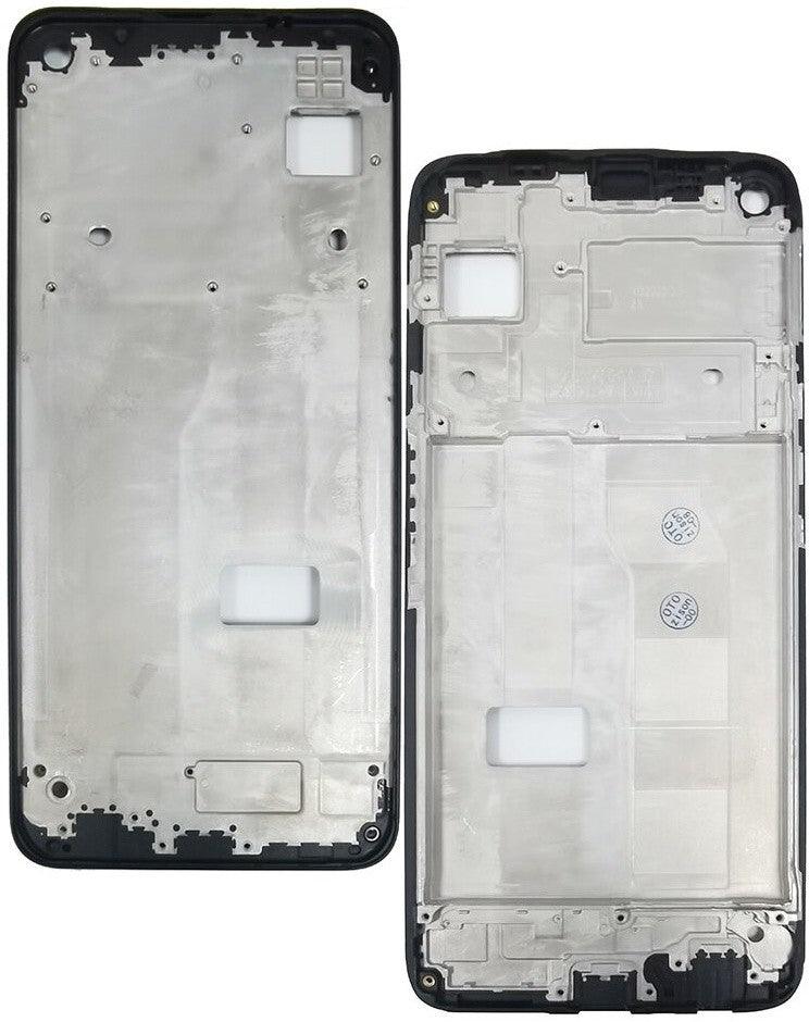 LCD Display Chrome Bezel Middle Frame for Realme 6 Silver or Black - EGFix