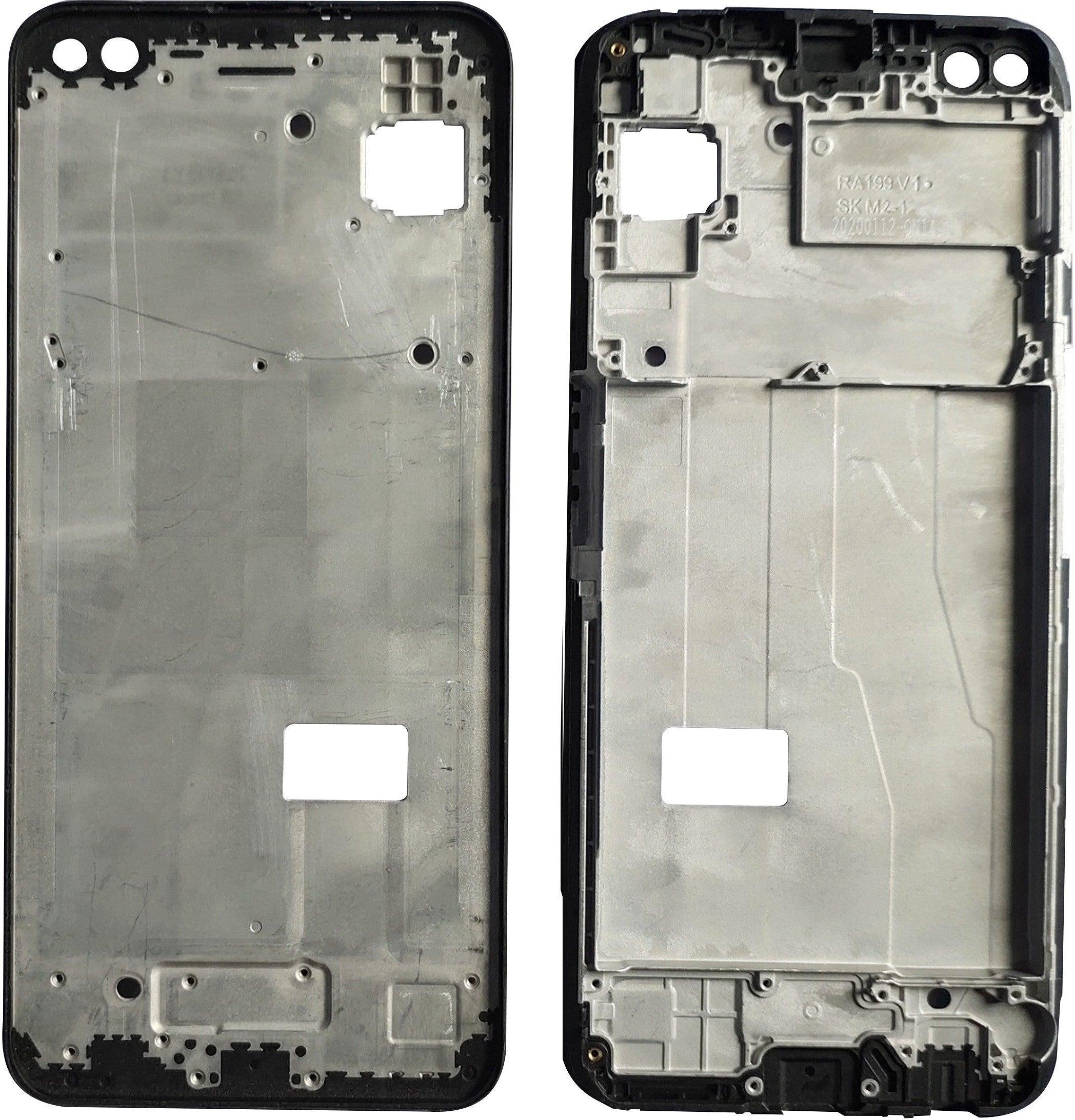 LCD Display Chrome Bezel Middle Frame for Realme 6I Grey - EGFix