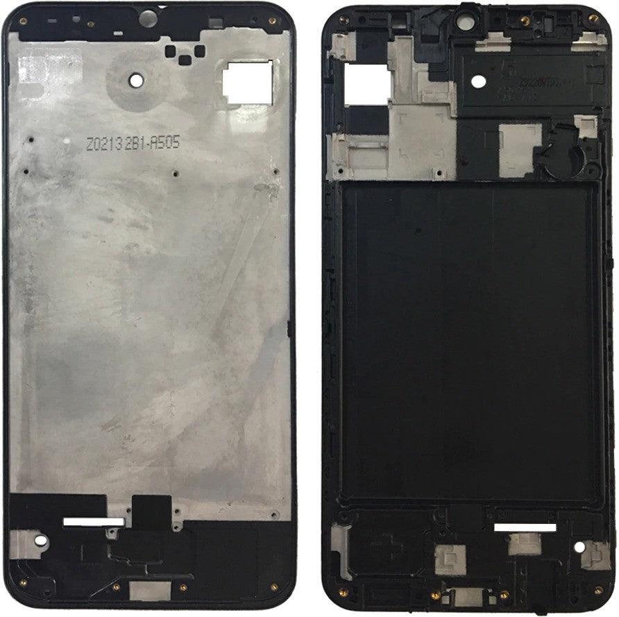 LCD Display Chrome Bezel Middle Frame for Samsung Galaxy A50S Black - EGFix