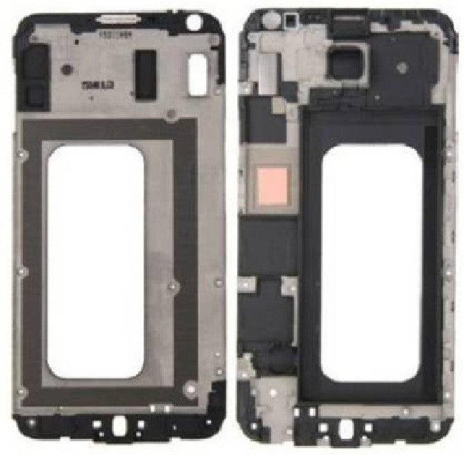 LCD Display Chrome Bezel Middle Frame for Samsung Galaxy E7 Black - EGFix