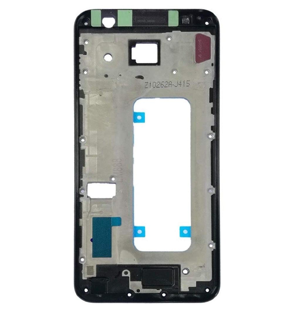 LCD Display Chrome Bezel Middle Frame for Samsung Galaxy J4 Core Black - EGFix