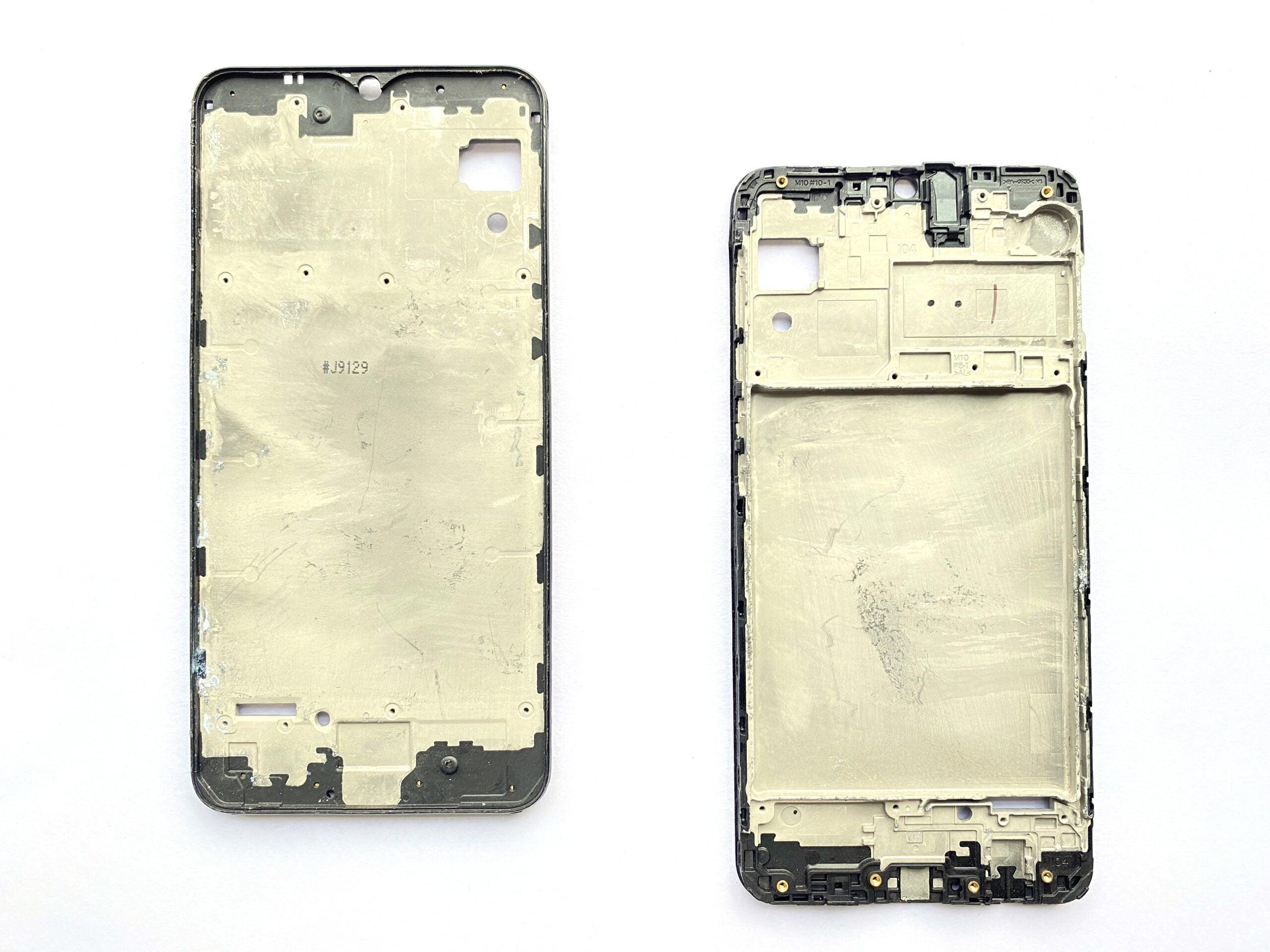 LCD Display Chrome Bezel Middle Frame for Samsung Galaxy M10 Black - EGFix