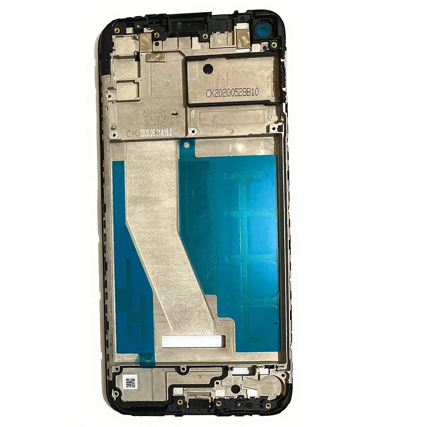 LCD Display Chrome Bezel Middle Frame for Samsung Galaxy M11 Black - EGFix