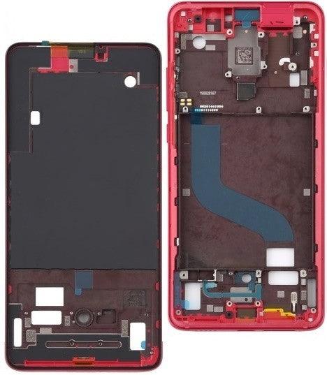 LCD Display Chrome Bezel Middle Frame for Xiaomi Redmi K20 Flame Red - EGFix