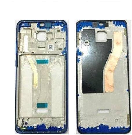 LCD Display Chrome Bezel Middle Frame for Xiaomi Redmi Note 8 Pro Blue - EGFix