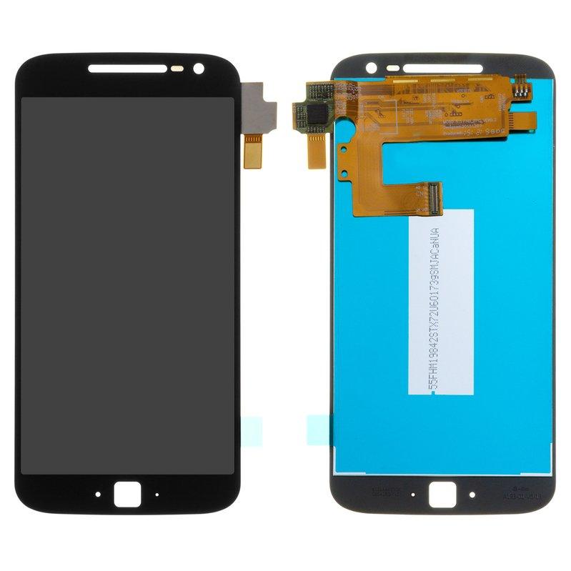 LCD Display Folder for Motorola Moto G4 Plus Black(5.5 Inch, IPS LCD)