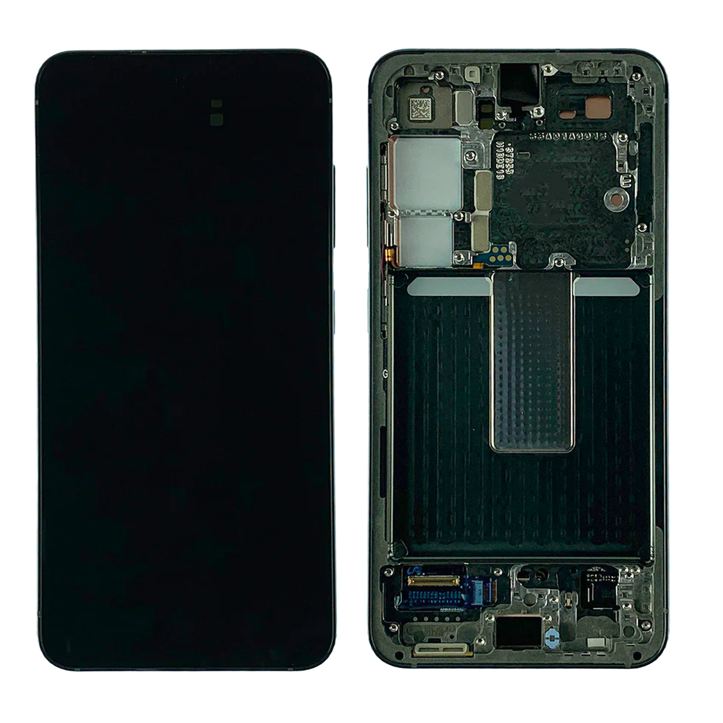 LCD Display Folder Screen with Frame for Samsung Galaxy S23 Green