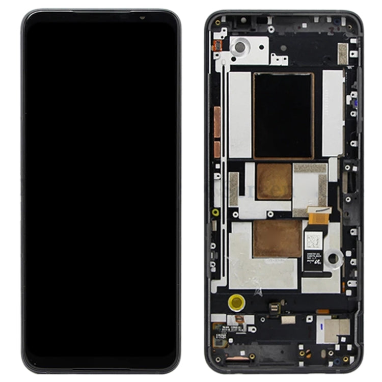 LCD Display Folder with Touch Screen for Asus ROG Phone 5 Black with Frame (AMOLED)