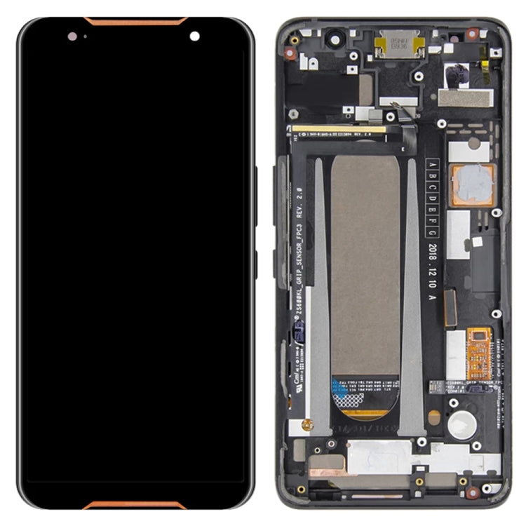 LCD Display Folder with Touch Screen for Asus ROG Phone Black with Frame