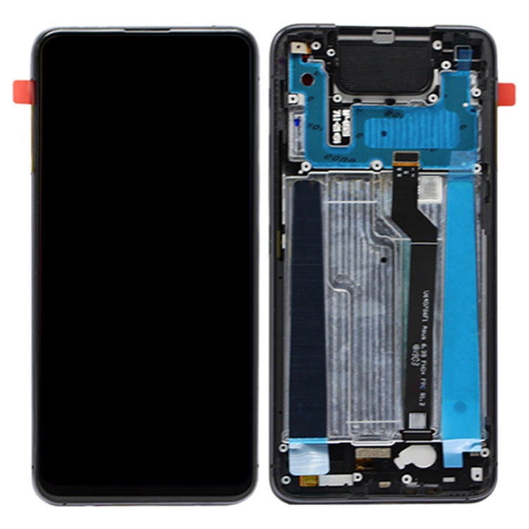 LCD Display Folder with Touch Screen for Asus Zenfone 6 Black with Frame