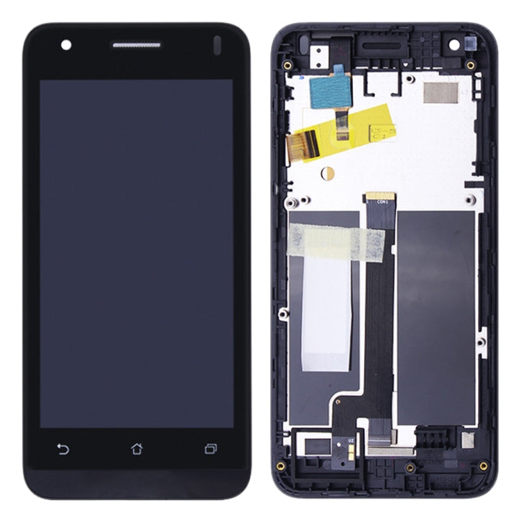 LCD Display Folder with Touch Screen for Asus Zenfone C Black with Frame