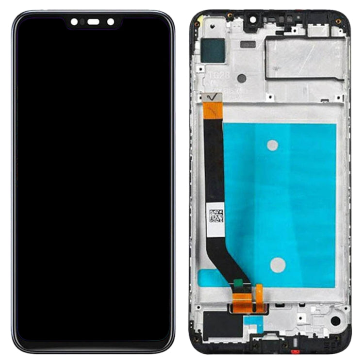 LCD Display Folder with Touch Screen for Asus Zenfone Max M2 Black with Frame