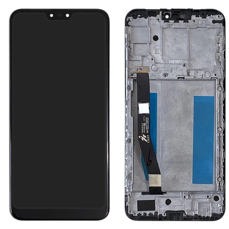 LCD Display Folder with Touch Screen for Asus Zenfone Max Plus M2 Black with Frame