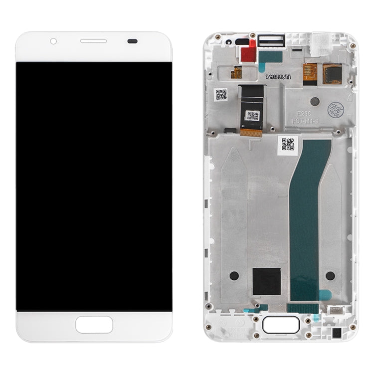 LCD Display Folder with Touch Screen for ASUS ZenFone Pegasus 4A White with Frame
