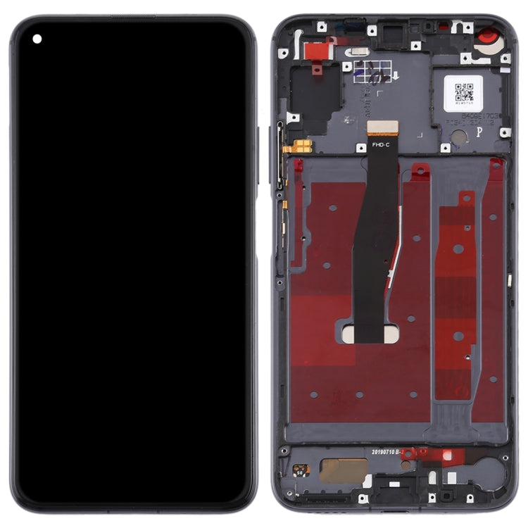 LCD Display Folder with Touch Screen for Huawei Honor 20 Black with Frame