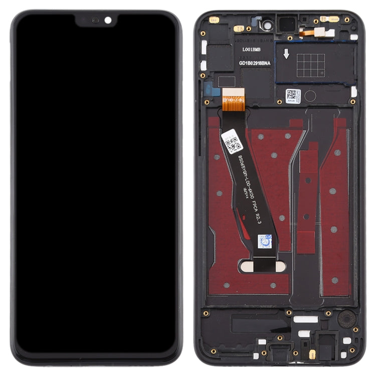 LCD Display Folder with Touch Screen for Huawei Honor 8X Black with Frame