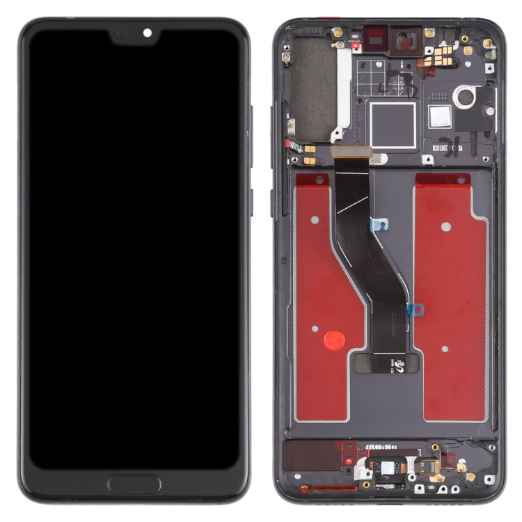 LCD Display Folder with Touch Screen for Huawei P20 Pro Black with Frame (OLED)