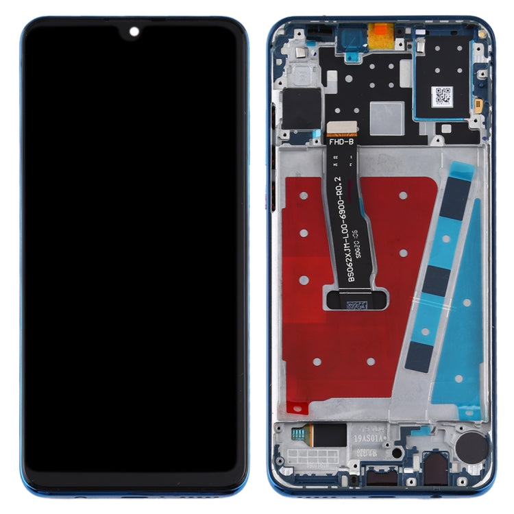 LCD Display Folder with Touch Screen for Huawei P30 Lite Blue with Frame