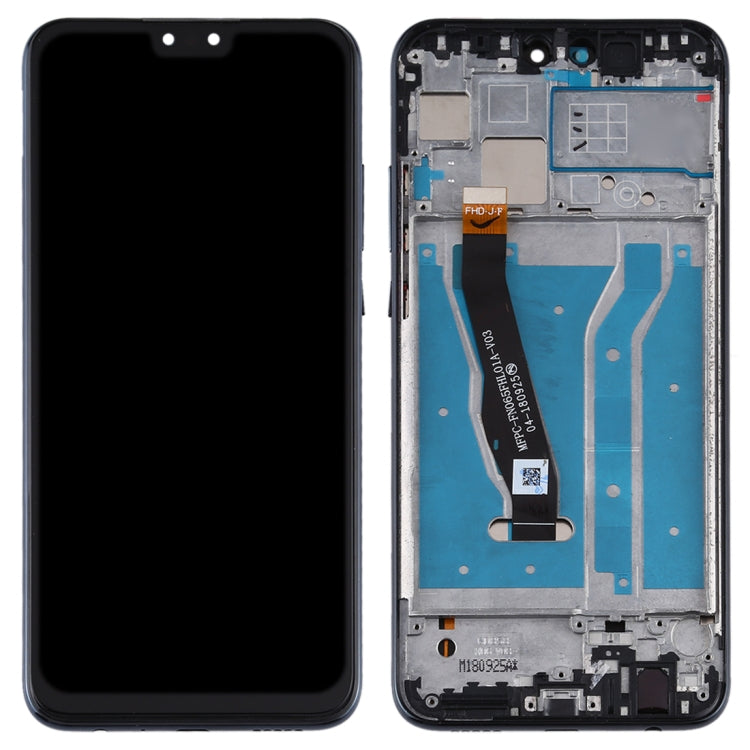 LCD Display Folder with Touch Screen for Huawei Y9 2019 Black with Frame