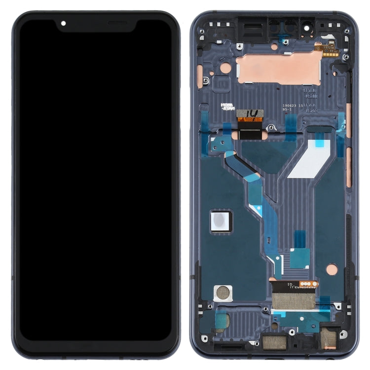 LCD Display Screen for LG G8s ThinQ with Frame Folder Combo