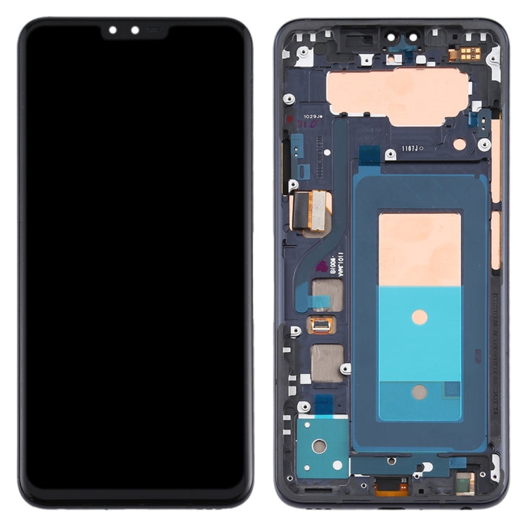 LCD Display Screen for LG V40 ThinQ with Frame Folder Combo