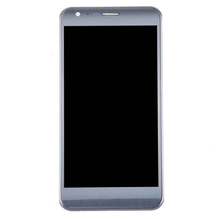 LCD Display Screen for LG X Cam Silver with Frame Folder Combo