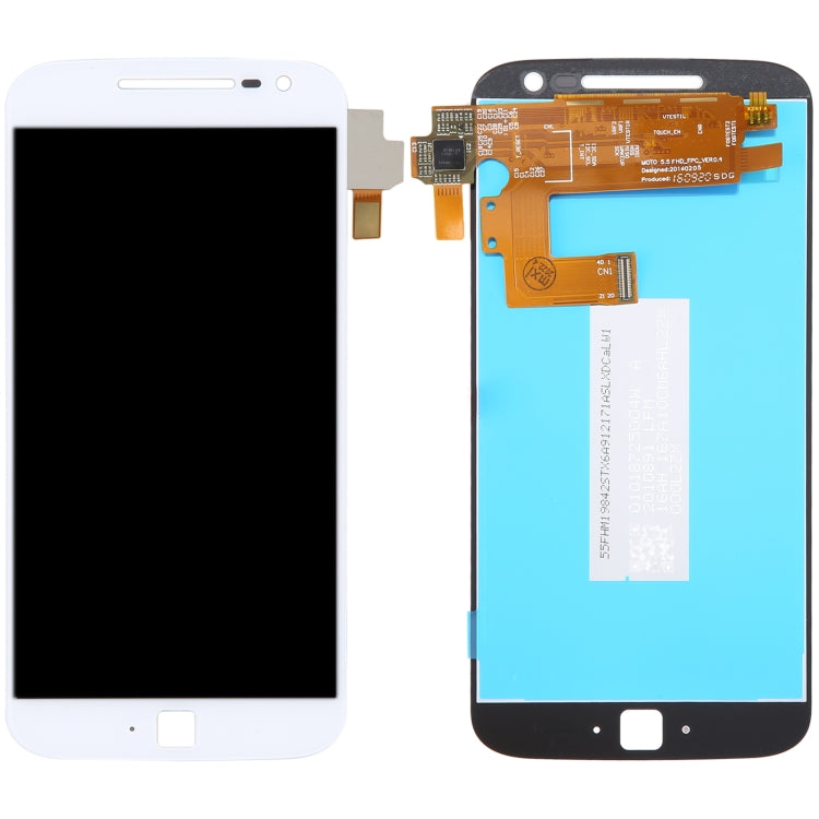 LCD Display Screen for Motorola Moto G4 Plus White Folder Combo