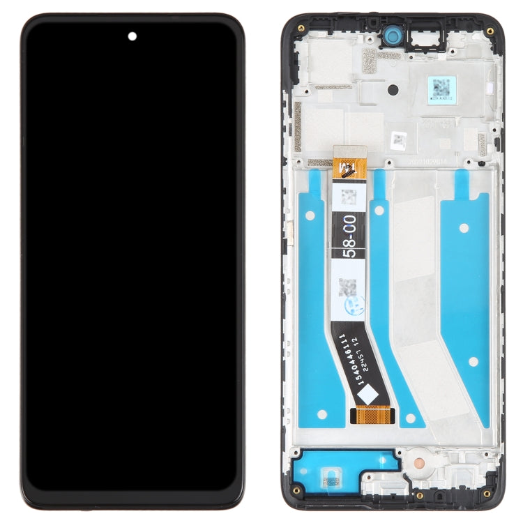 LCD Display Screen for Motorola Moto G73 5G with Frame Folder Combo