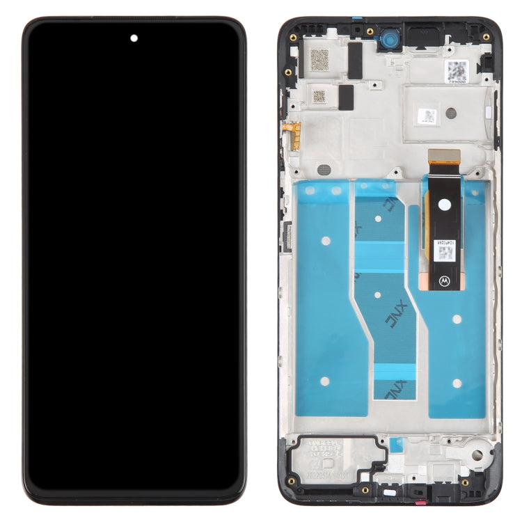 LCD Display Screen for Motorola Moto G82 5G with Frame Folder Combo