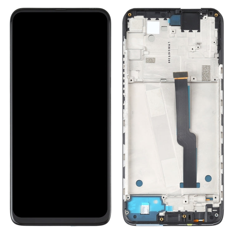 LCD Display Screen for Motorola One Fusion+ with Frame Folder Combo