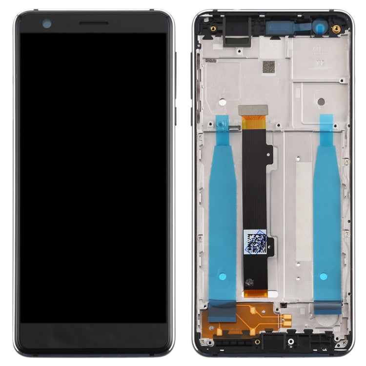 LCD Display Screen for Nokia 3.1 with Frame Folder Combo