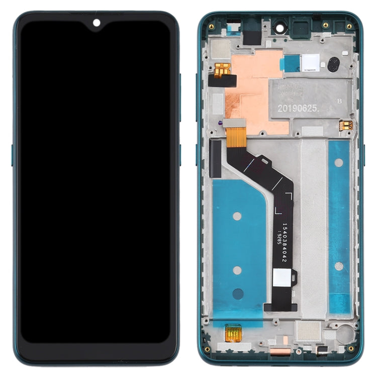 LCD Display Screen for Nokia 7.2 with Frame Folder Combo