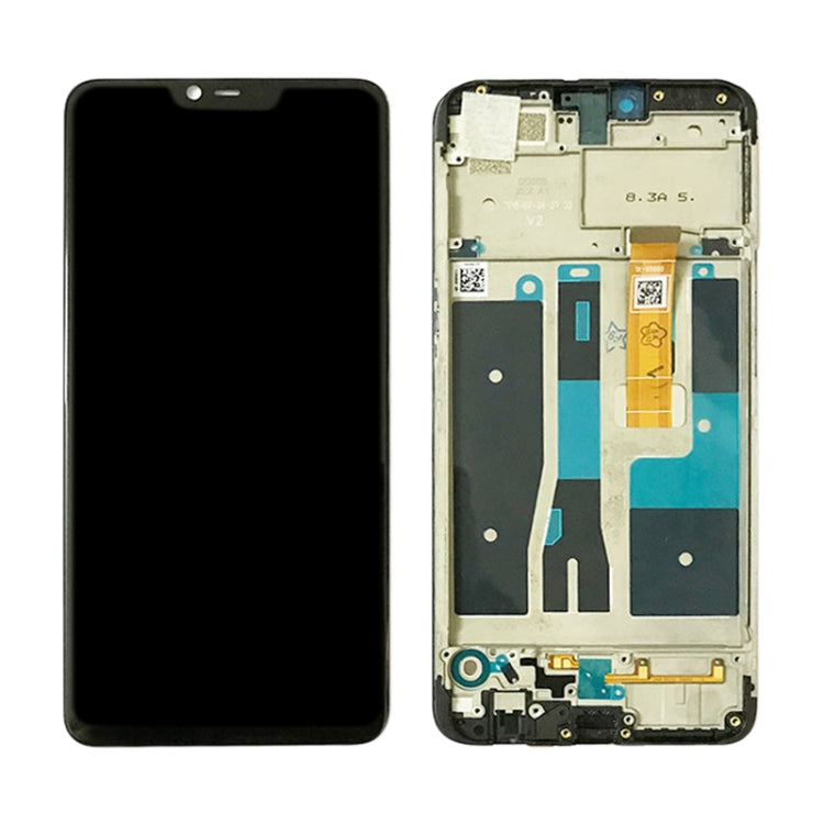 LCD Display Folder with Touch Screen for OPPO A5 Black with Frame (TFT)