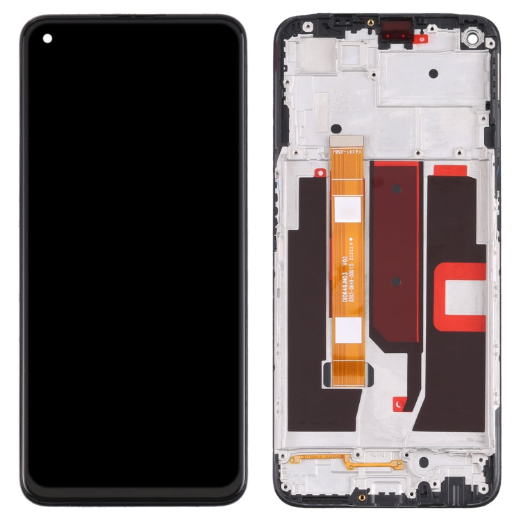 LCD Display Screen for OPPO A74 5G with Frame Folder Combo