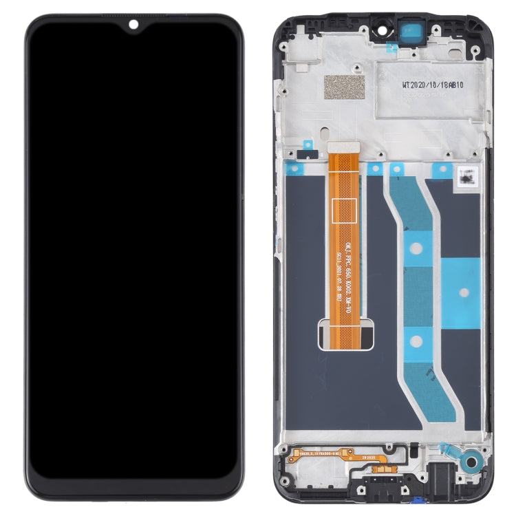 LCD Display Screen for Realme C15 with Frame Folder Combo